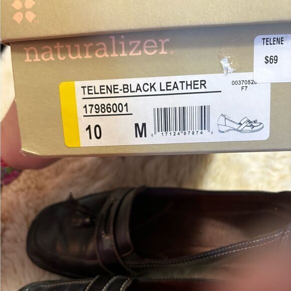 Naturalizer Telene Black Leather Tassel Loafers size 10 - Picture 5 of 7